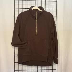 Lululemon Scuba Funnel Neck Half Zip Full Length